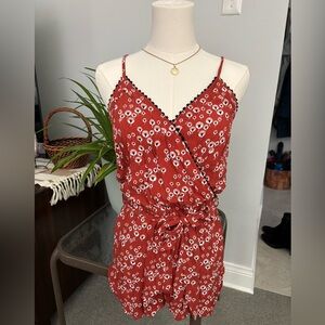 Lou & Grey Floral Wrap Romper